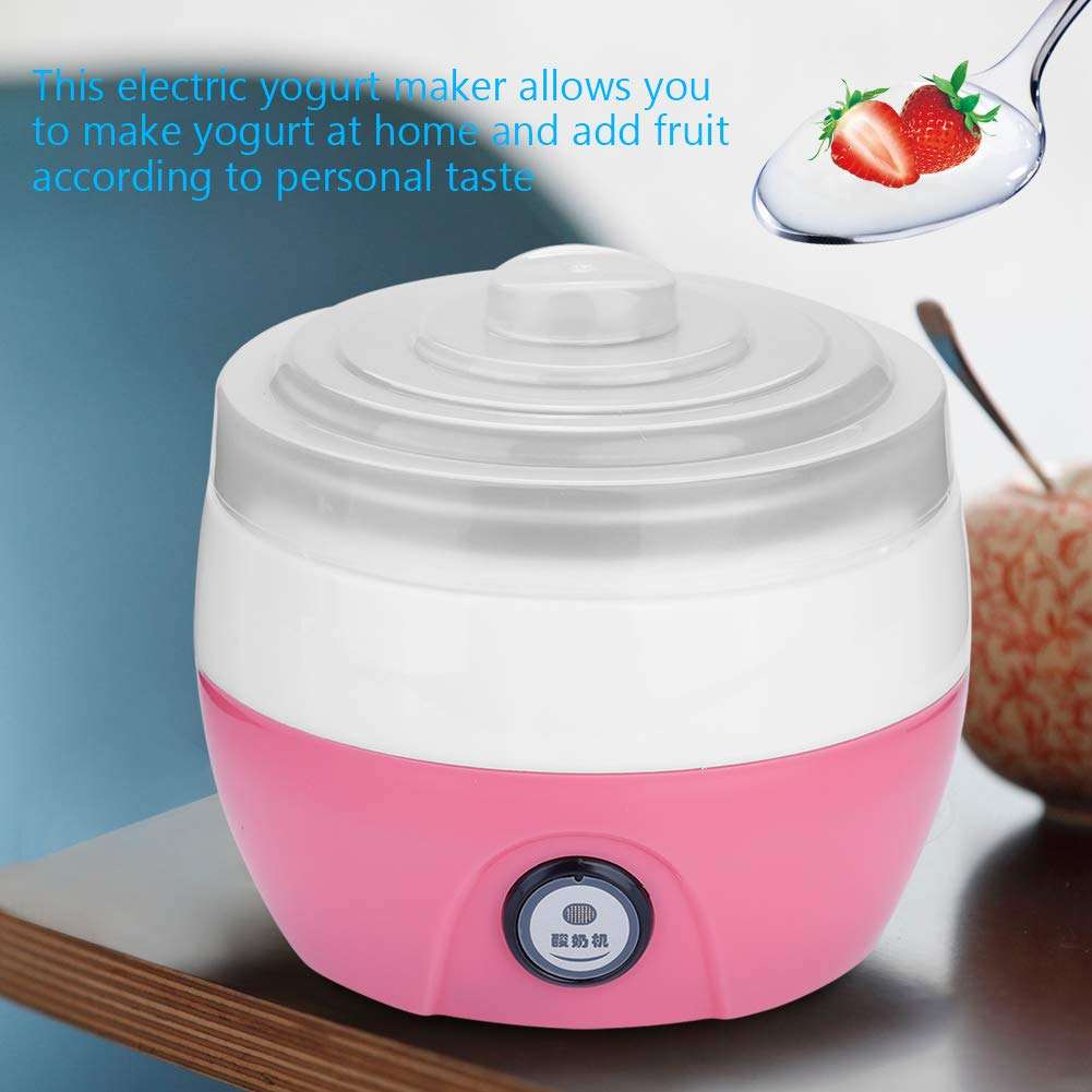 Ice Cream Maker Electric 1L Automatic Yogurt Machine, for Home(Pink) 4