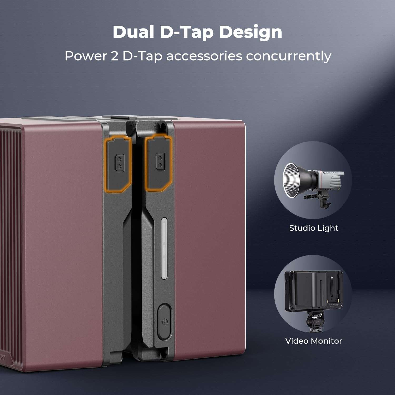 K&F CONCEPT V Mount Battery, 99Wh 6700mAh V-Mount Battery with PD 100W USB-C Fast Charging, with Dual D-TAP/A/USB-C/DC/TFT Display/Emergency Light for Camera, Camcorder, Monitor, Video Light 6