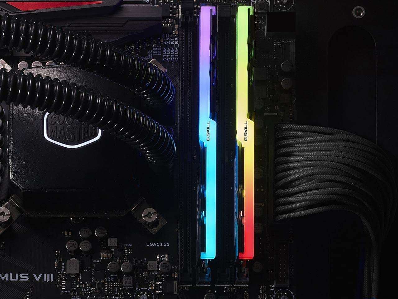 G.SKILL Trident Z RGB Series (Intel XMP) DDR4 RAM 16GB (2x8GB) 3200MT/s CL14-14-14-34 1.35V Desktop Computer Memory UDIMM (F4-3200C14D-16GTZR) 3