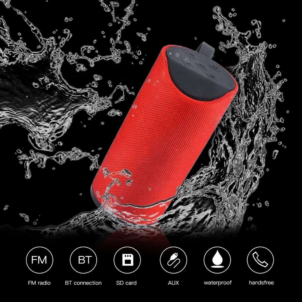 STACKDEAL Bluetooth Speaker for Honor Magic3 Pro Boost Bass DJ Sound Portable Party Home Audio Line in TV Supported USB FM AUX Connectivity IPX6 Cable Waterproof TG113 - (SIL) 3