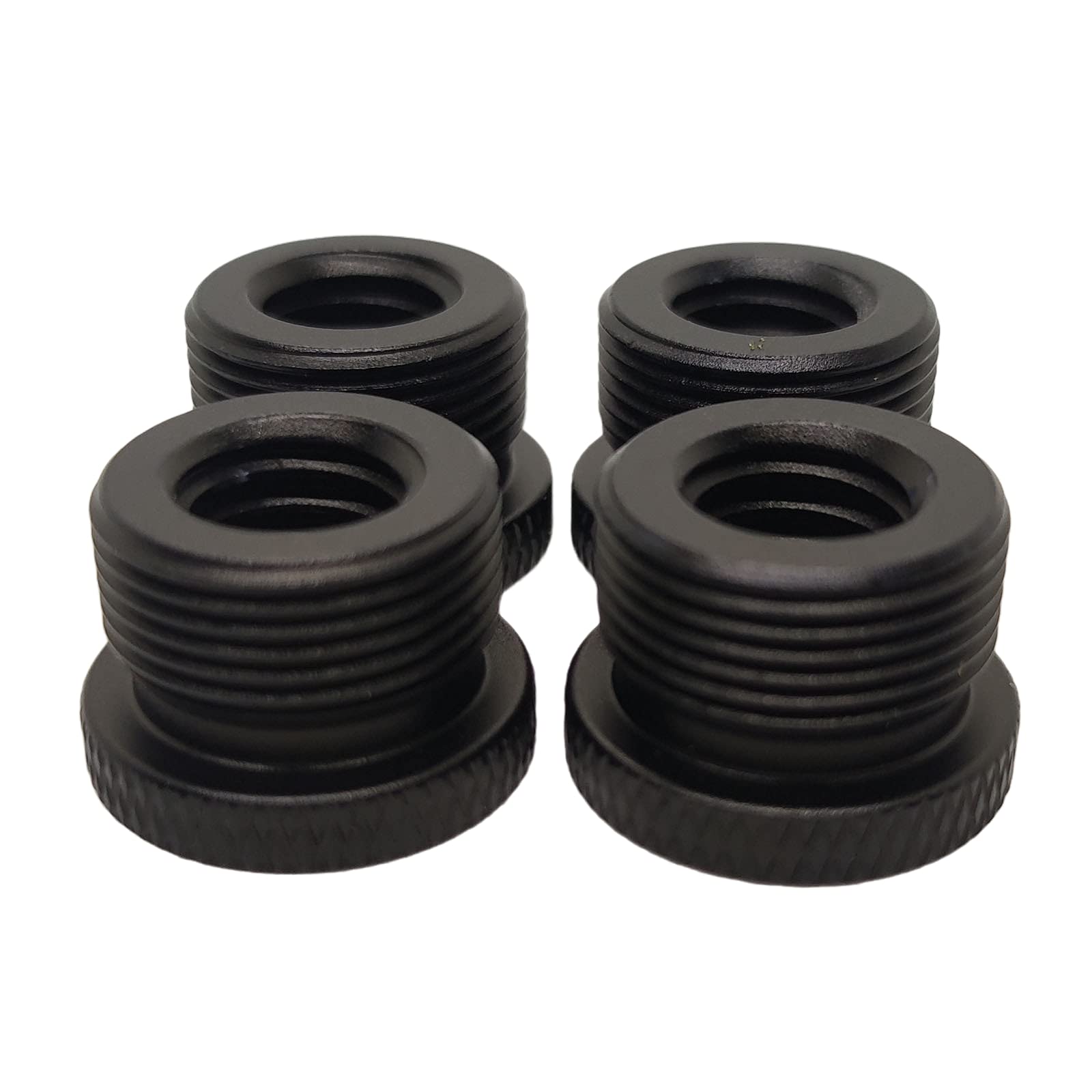 Rikavim 4pcs Mic Stand Adapter 3/8 Female to 5/8-27 Male Screw Thread Adapter Tripod Screw Adapter For Camera Monitor Microphone Stand Mount 1
