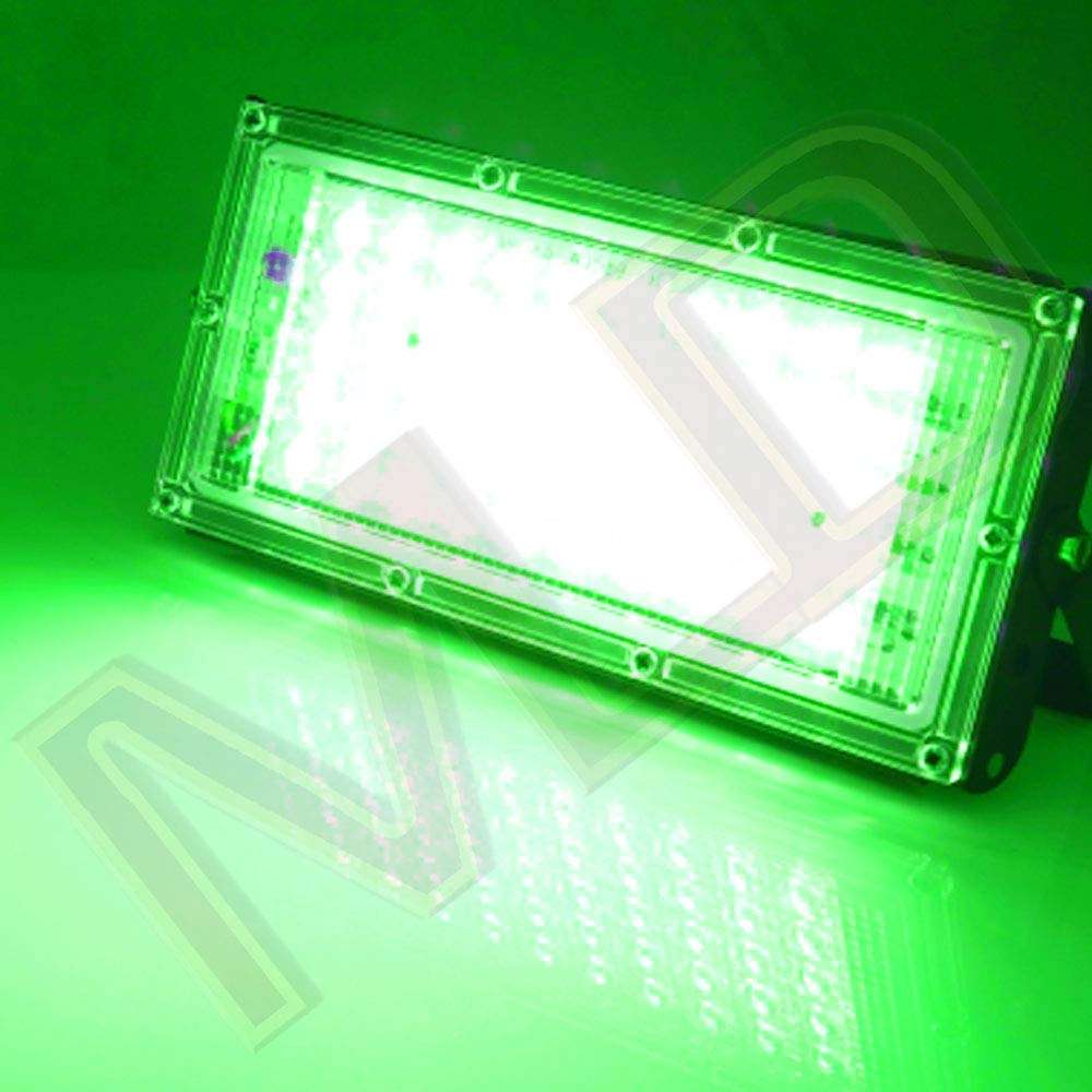 MLD 60 watt Led Brick Flood Focus Light for 50LED Base IP65 Outdoor Indoor Waterproof with Green Lamp - 60W 220V AC Pack of 6 3