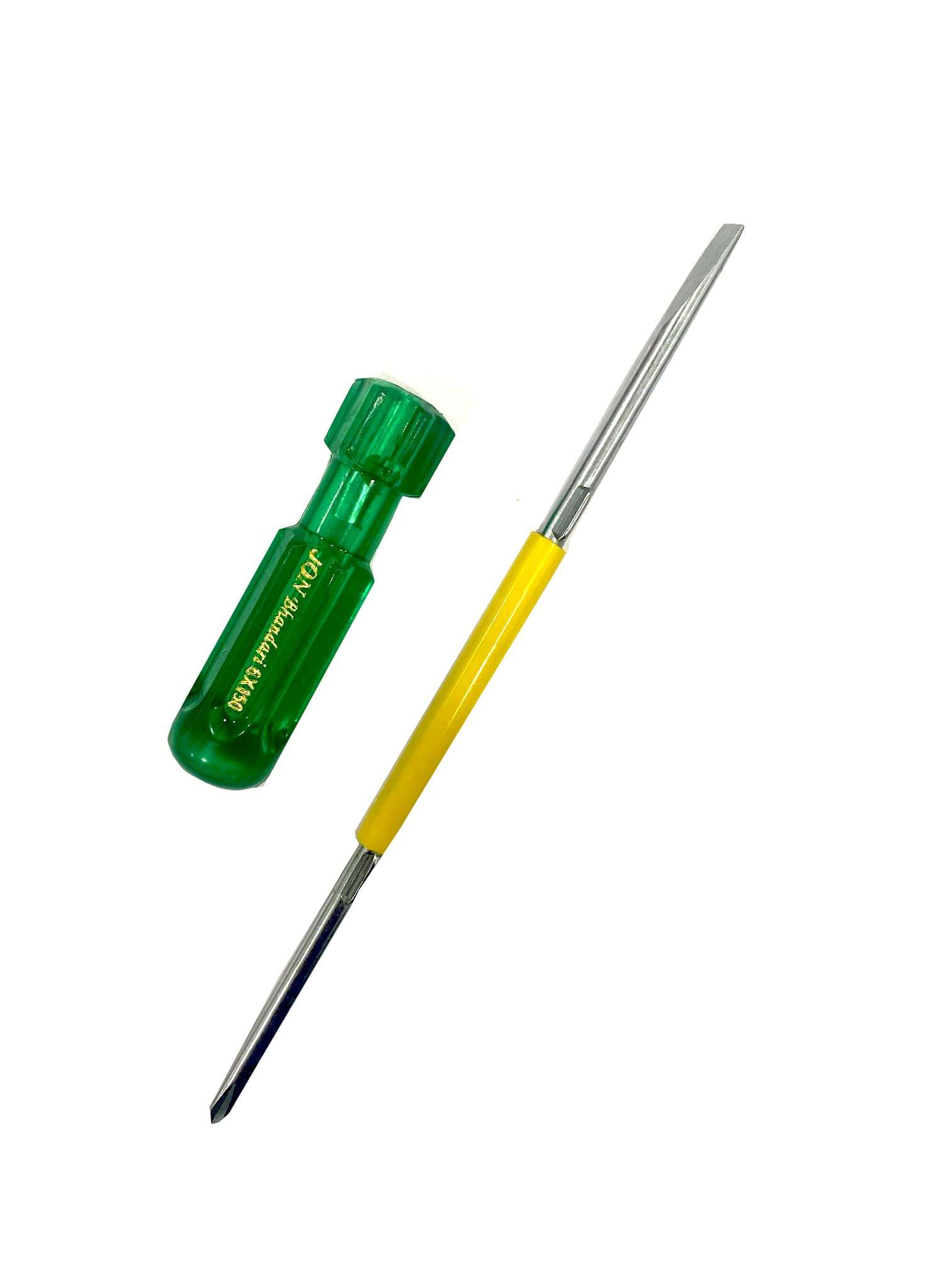 Jon Bhandari Tools Insulated Two in One Screwdriver Flat - (minus) & Phillips + (star) (4 in One Set) 6
