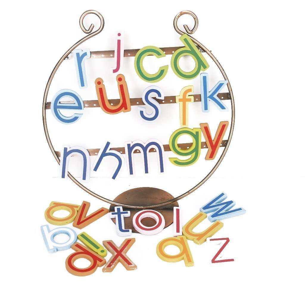 Wooden 26ps Lower Case (a to z) Alphabets Fridge Magnets ,Learning Game Toys for Kids Baby Girls Boys Toddler Preschool Educational Toy 5