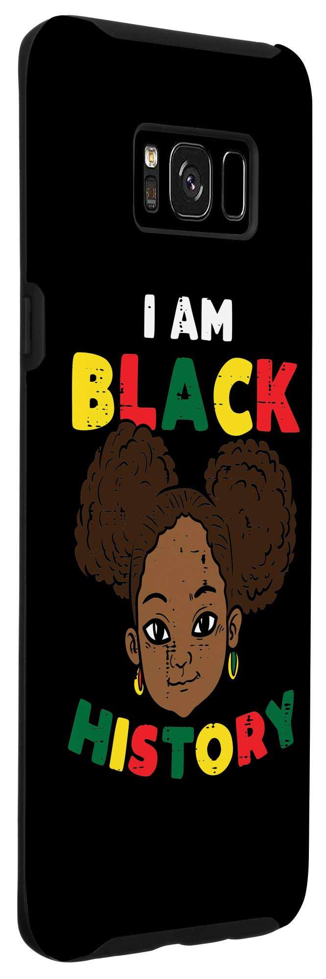 Galaxy S8+ I Am Black History Afro Girl African American Pride Kids Case 3
