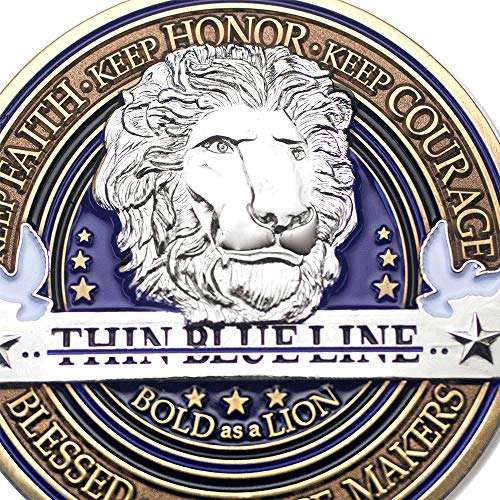 Armor Coin & Emblem - Law Enforcement Appreciation Challenge Coin · Police Officer Thank You · Thin Blue Line Challenge Coin 4