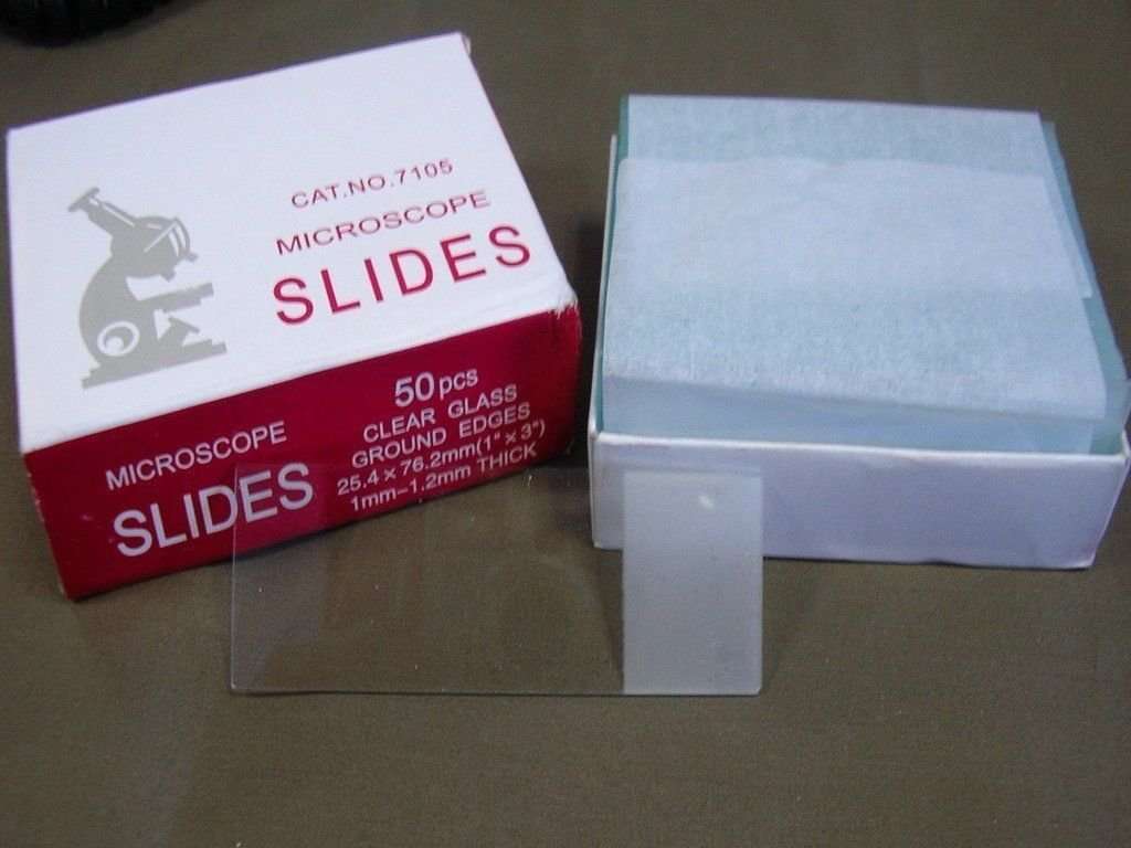 Microscope Glass Slides (Pack of 50 slides) 75 X 25 X 1.4 mm 1