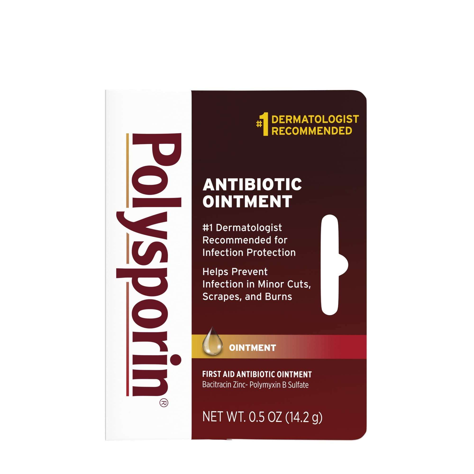 Polysporin First Aid Antibiotic Ointment, 0.5 Oz (Pack of 5) 1