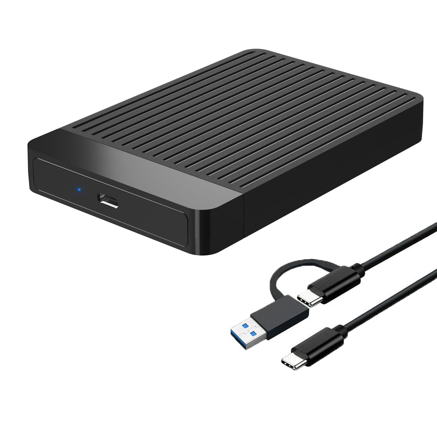 Tianken 1TB Ultra Slim Portable External Hard Drive 2.5'' HDD USB 3.1 Type-C Storage for PC, Mac, Laptop