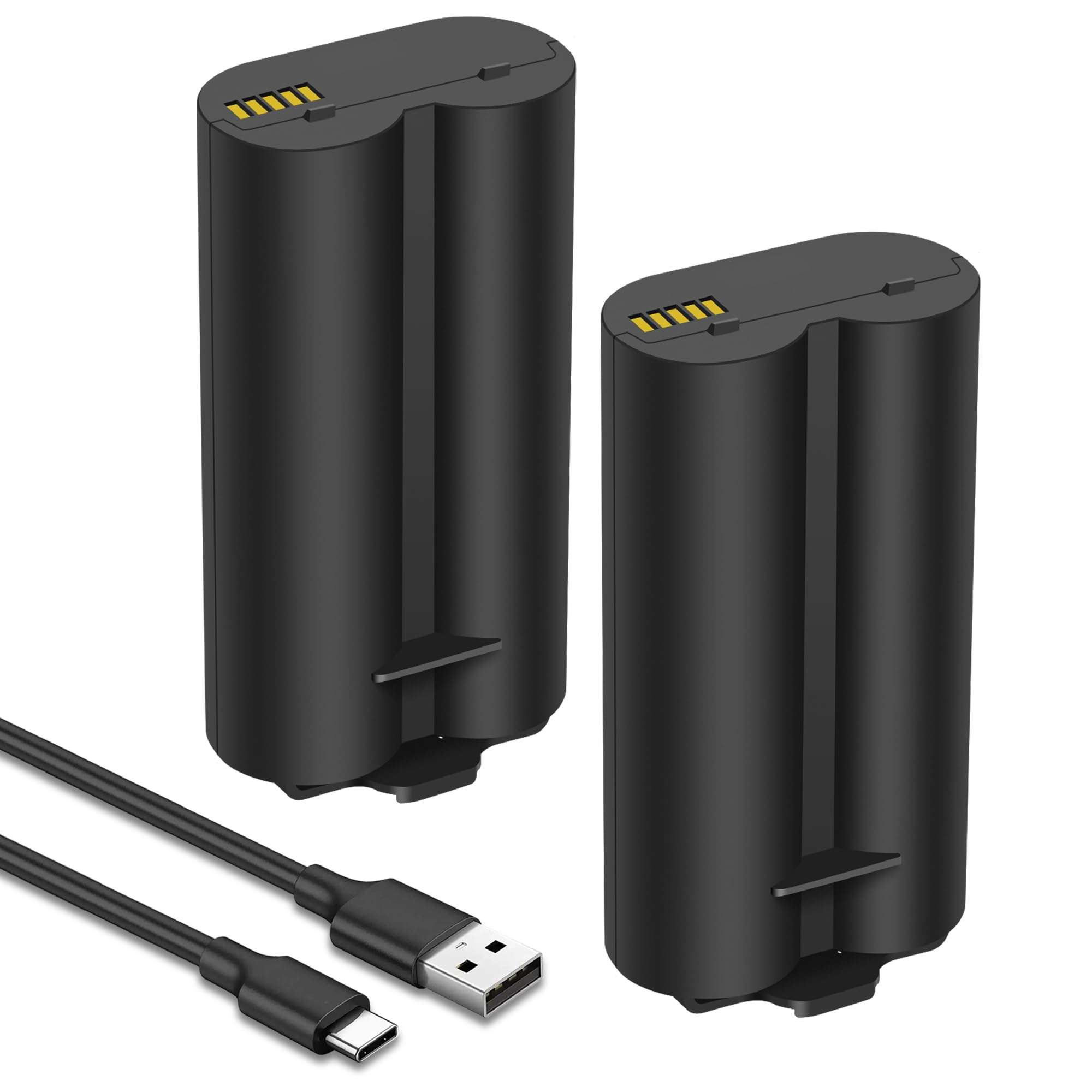 LBTPH 2-Pack 7000mah Battery Replacement for myQ Smart Garage Video Keypad Alarm System, Rechargeable Battery Compatible with MYQ 18650MH1-1S2P with USB-C Charging Cable, Li-ion 3.7V 25.9Wh 1