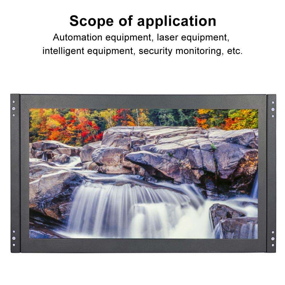 EBTOOLS 15.6 Inch Capacitive Touch Display, Portable Full View Screen IPS 1080P HDMI VGA USB (110V to 240V) Supports Wall Mounted Installation Easy to Install(US Plug) 5