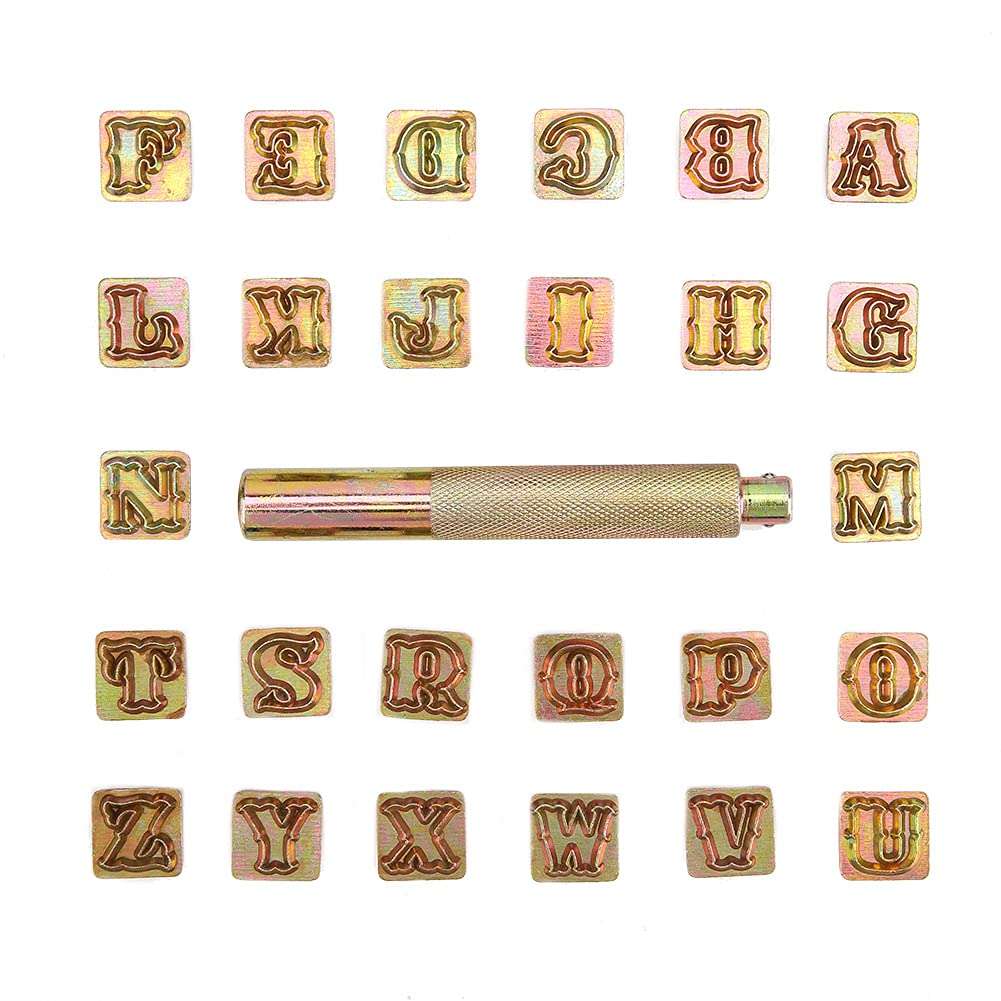 Letter Punch, Letters Die Alphabet 26 Letters Craft Marking for Leather Craft Fun Projects Imprinting Metal 1