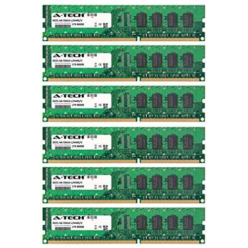 A-Tech 24GB KIT (6 x 4GB) for Dell Precision Workstation Series T3500 (Non-ECC). DIMM DDR3 Non-ECC PC3-10600 1333MHz RAM Memory.