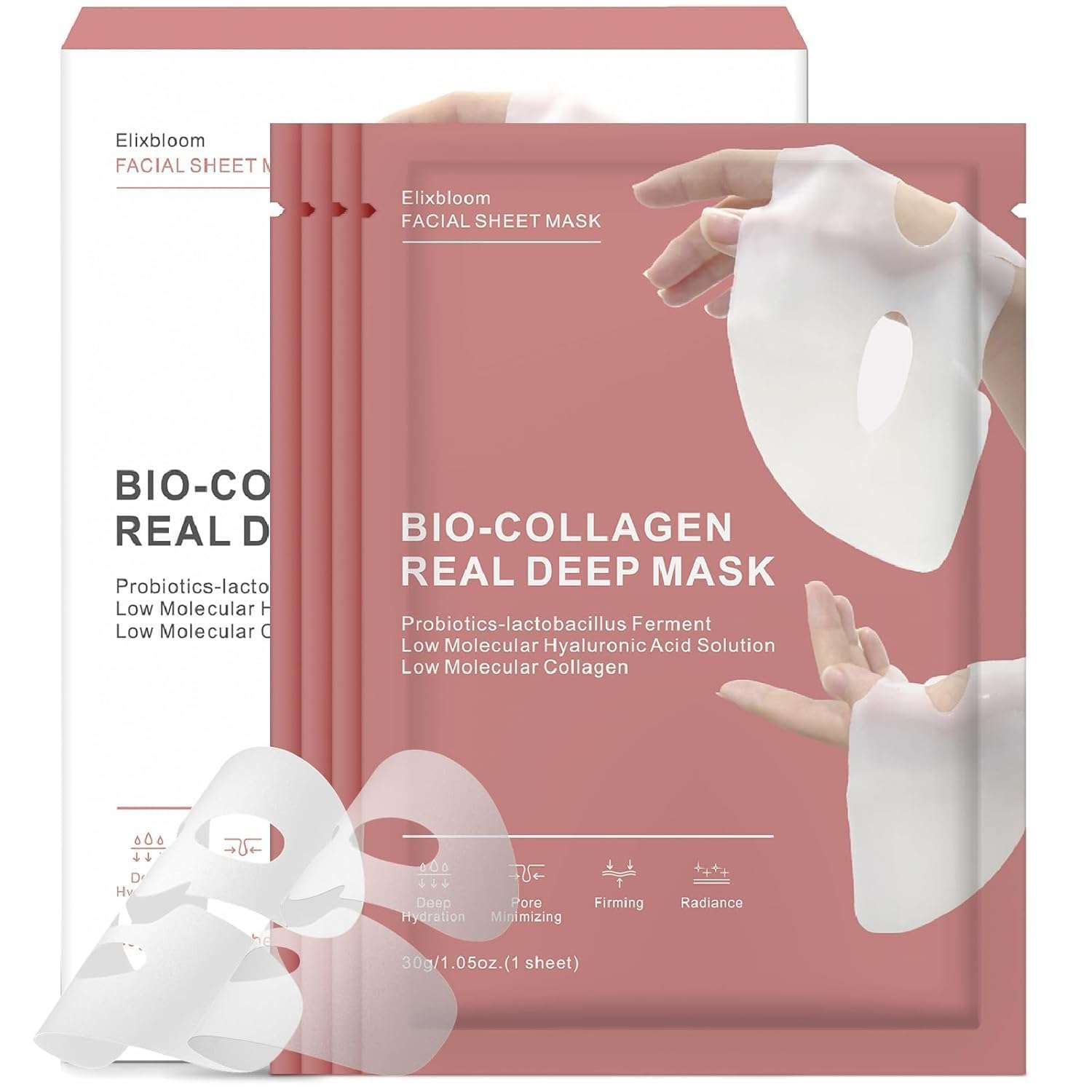 Collagen Glass Skin Overnight Mask - Korean Collagen Face Mask Low Molecular Collagen & Hyaluronic Acid, Pore Perfecting & Hydrating - For All Skin Types 1