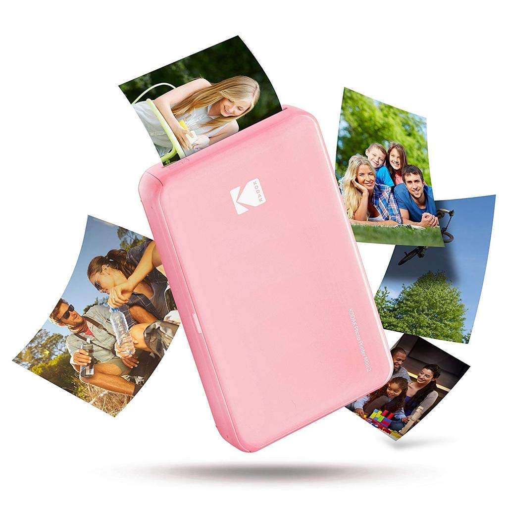 Kodak Mini 2 HD Wireless Portable Mobile Instant Photo Printer, Print Social Media Photos, Premium Quality Full Color Prints – Compatible w/iOS & Android Devices (Pink) 1