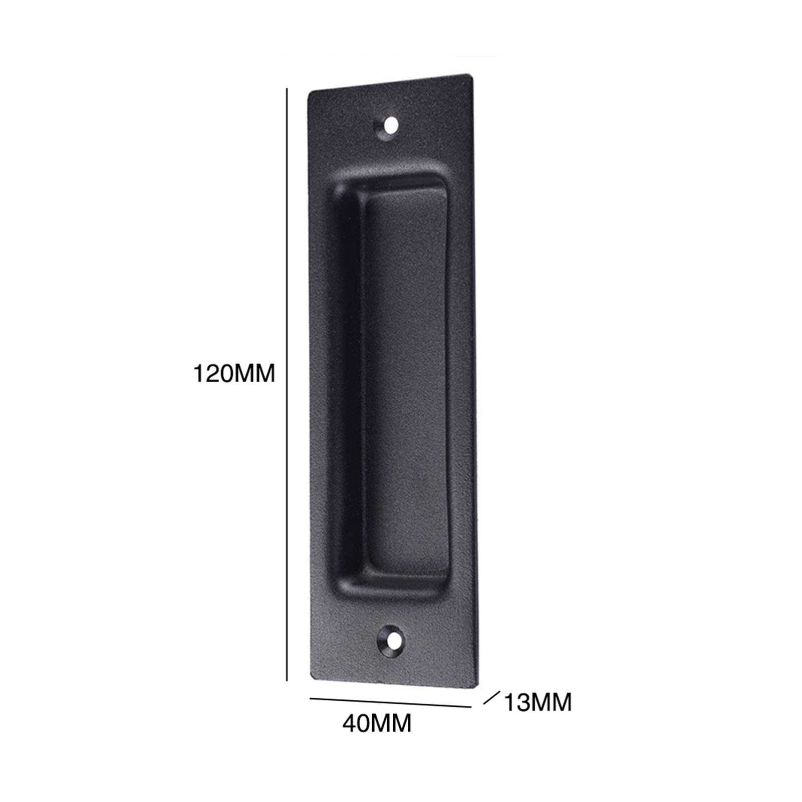 KJBGS Door Handle Sliding Barn Gate Flush Pull Accessories Hardware Rustproof Door Handle Easy Install Embedded Square Matte Home Frosted Finger Home Hardware Accessories Door Hardware 3