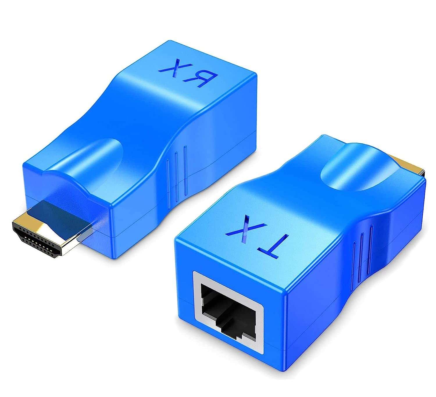 4k 2k 1080P 3D HDMI Extender to RJ45 Over Cat 5e/6 Network LAN Ethernet Adapter 1