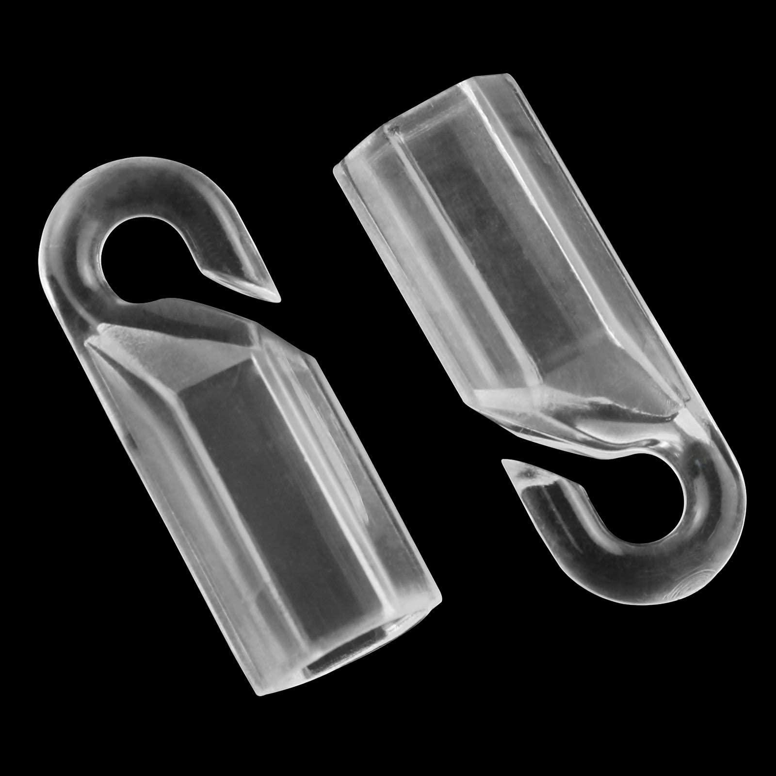 AXLIZER 6PCS Hook Connector Wand Cap Wand Tip Hook Sleeve Tip Fixing Hook of The Blind Rod for Hexagon 7mm Plastic Blind Tilt 6