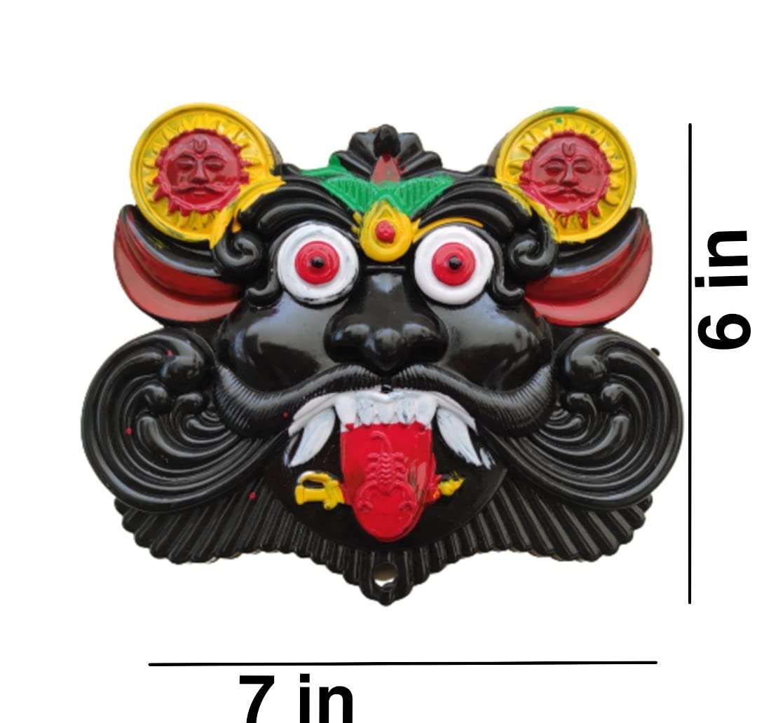 DESHABOINA VN Wall Hanging Plastic Nazar Suraksha Kawach, Drishti Bommai, Evil Eye Protector, Nazar Battu for House, Office, Shops(Small Size 6 X 7 Inches). 3