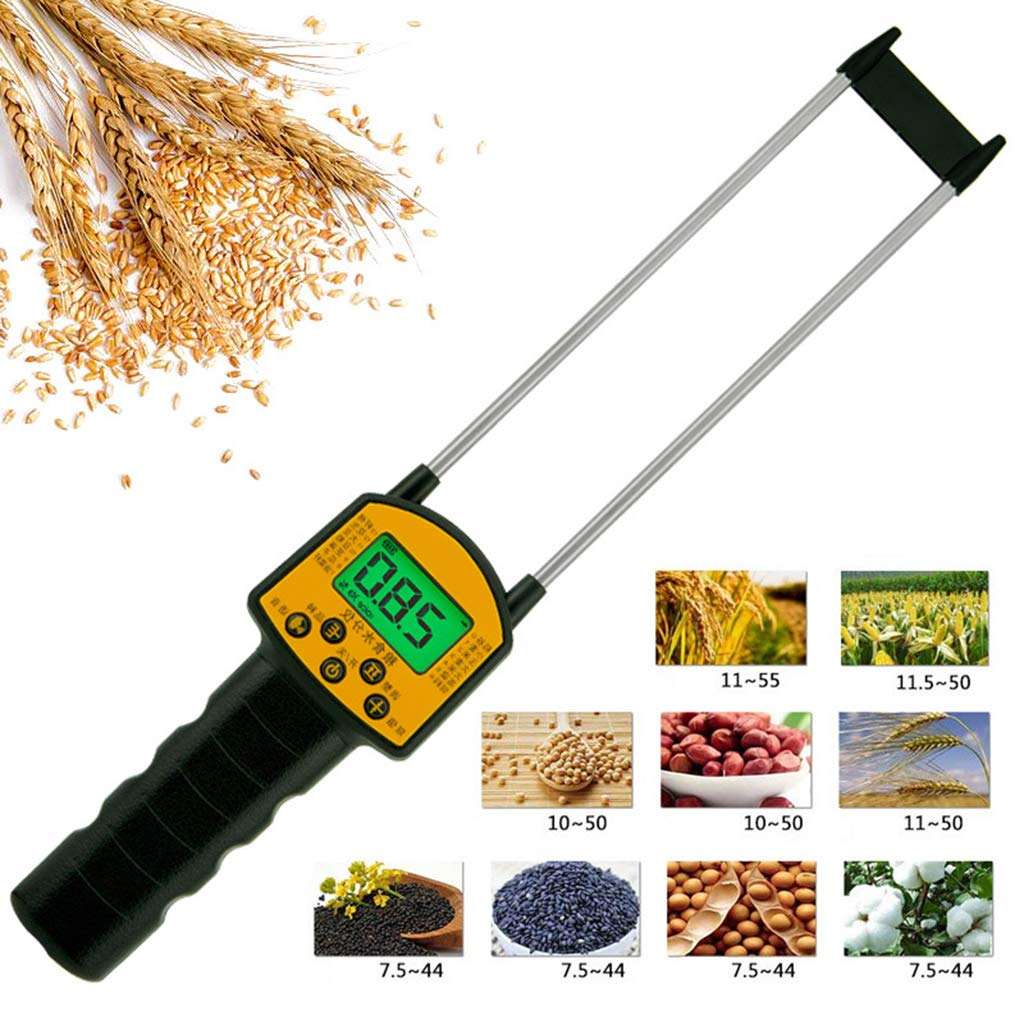 Pinhaijing Grain Moisture Meter LCD Digital Display Smart Sensor with Probe for Corn Wheat Rice Bean Flour Fodder Rapeseed Seed 2