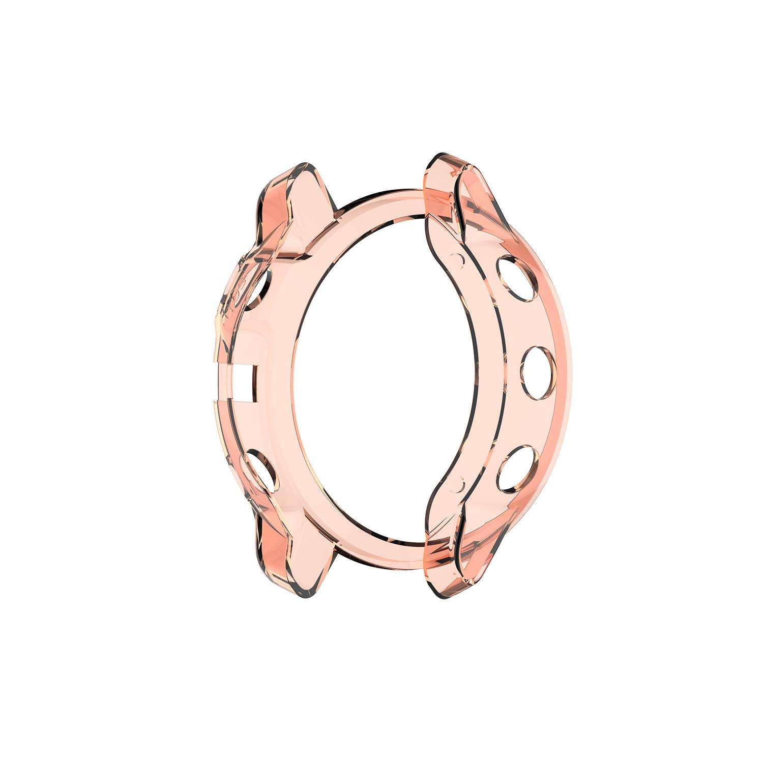 AWINNER Colorful Case Case for Fenix 6S,Transparent TPU Accessories Frame Protector Bumper Case Cover Shell (Grey,Clear,Pink,Blue,Purple) 4