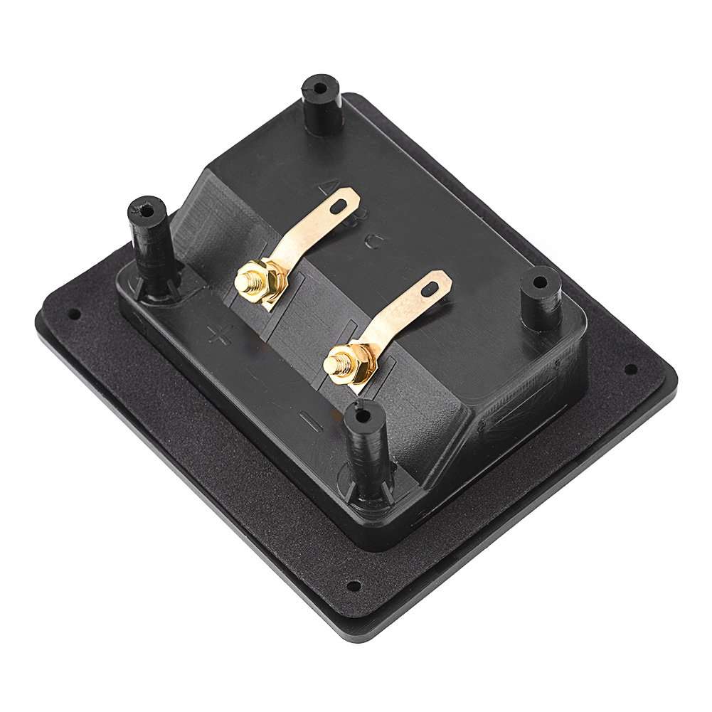 Speaker Terminal Box, DIY 2-Way Speaker Binding Post Terminal Cable Connector Box Subwoofer Plug Acoustic Components 6