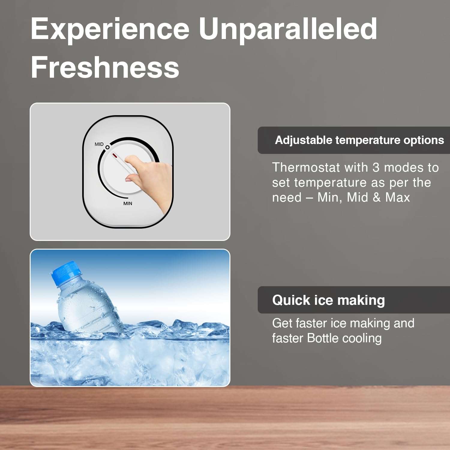 Godrej 97 L 1 Star Direct Cool Single Door Refrigerator With Jumbo Vegetable Tray(RD CHAMP 114A WPF ST GR, Steel Grey) 5