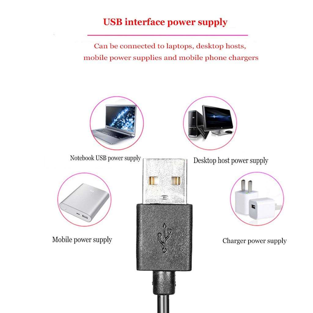 QFFL LED Ring Light Floor-Standing LED Ring Fill Light Soft Light 3 Colors with Tripod Stand and Phone Holder USB Interface Power Supply for Makeup Video Photography (Color : 55-160CM) 5