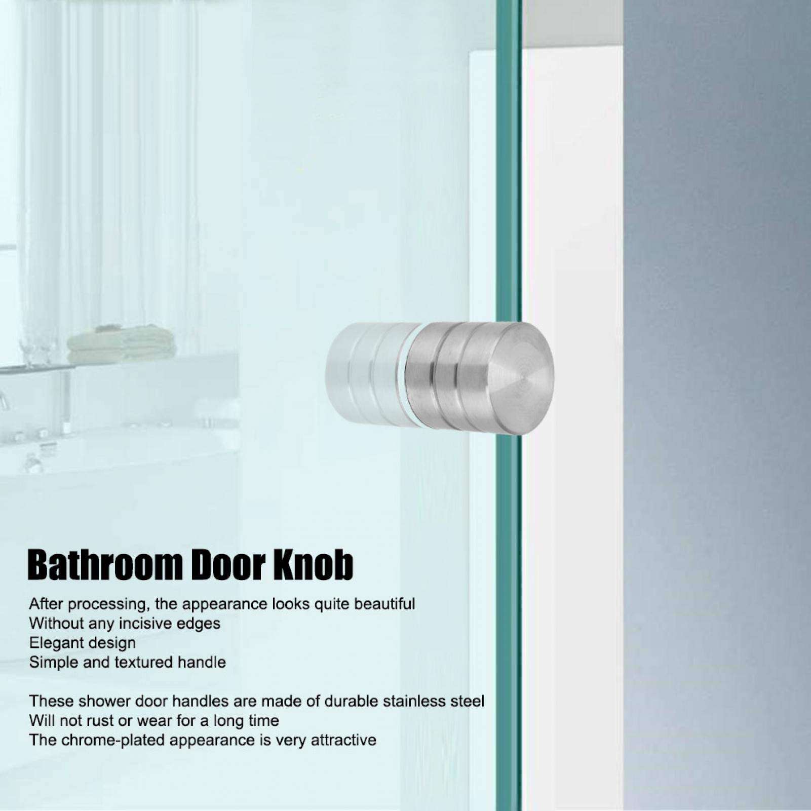 Bathroom Door Handle, Simple and Textured Handl Slick Design Simple and Textured Handle Shower Room Door Knob, Bathroom Doors for Drawers Sliding Doors Cabinets 4