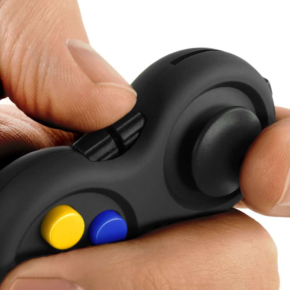 True Tonic Toys - The Original Fidget Retro: The Rubberized Classic Controller Game Pad Fidget Focus Toy with 8-Fidget Functions and Lanyard - Perfect for Relieving Stress 5