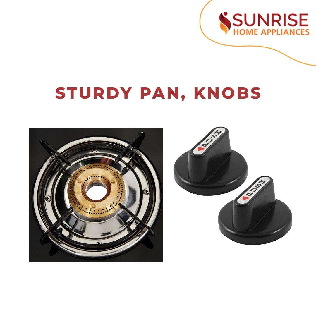 GOLDEN SURYA Magma Stainless Steel 4 Burner Gas Stove (Silver). 5