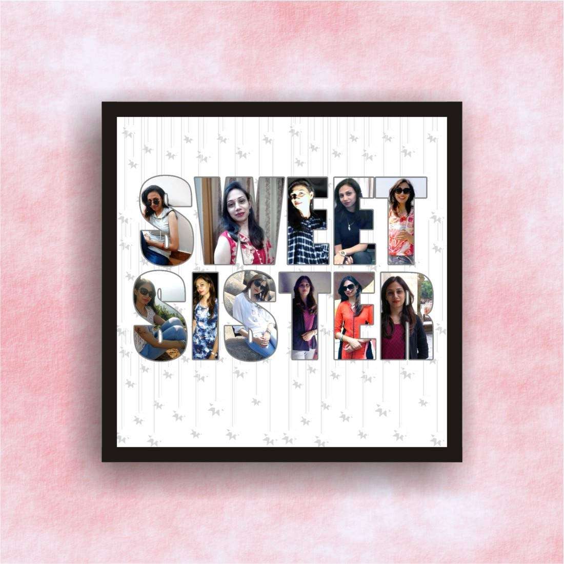 Express-O-Board Personalised Rakshabandhan Gift for Sister Photo Frame (12 In x 12 In) 4
