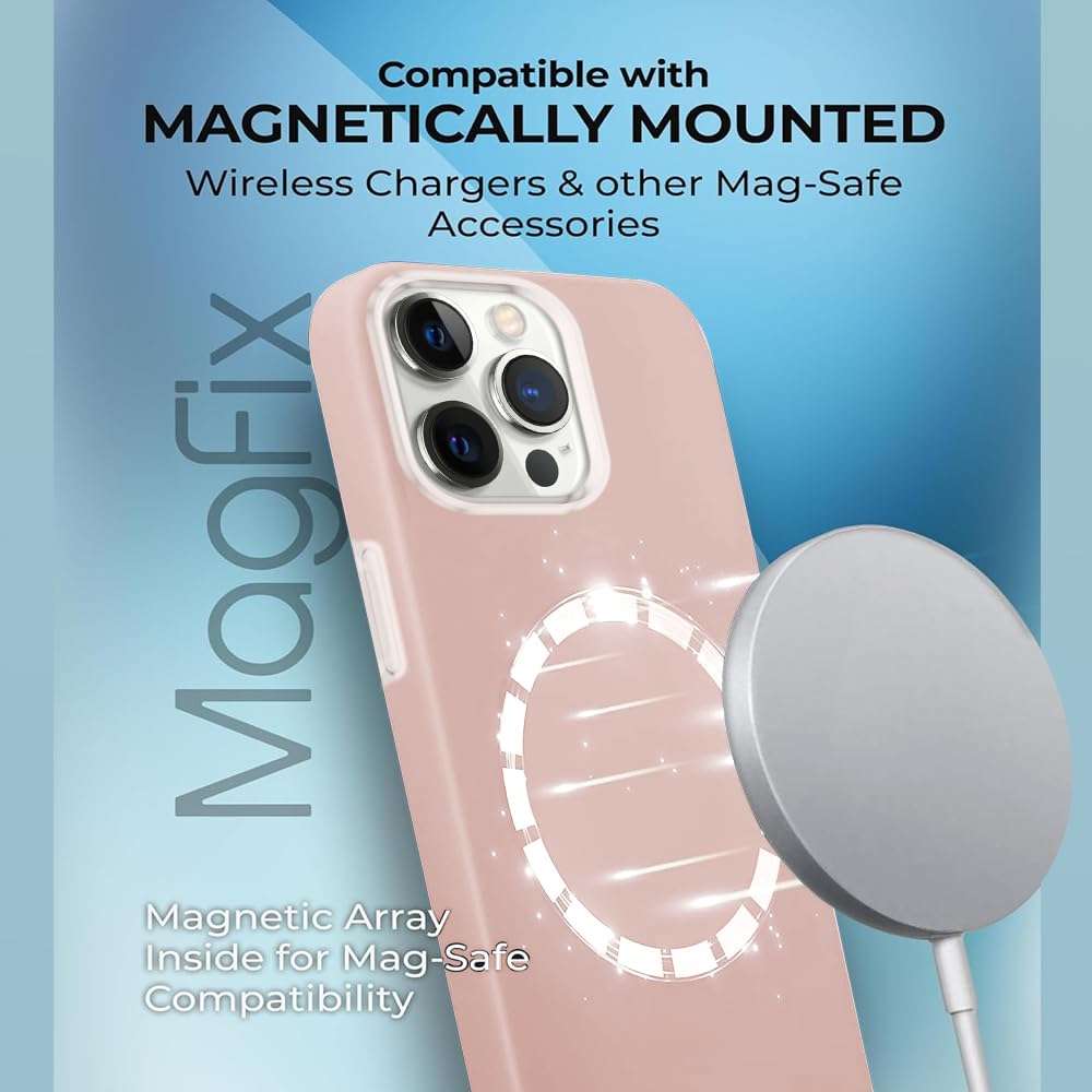 SNAPWAVE iPhone 12 Pro Max Silicone Back Case | Shock Proof Design & Camera Protection | Premium Rubberised Apple iPhone 12 Pro Max Cover (Microfiber Lining) | Ultra Smooth Silicone - Mist Blue 4