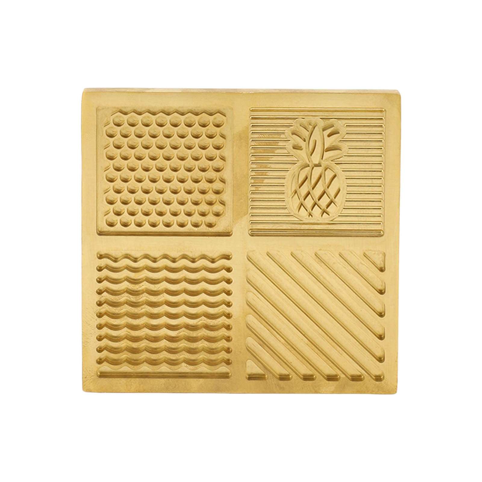 Thickened Brass Stamp, 4 Patterns for Bar and Home, Quick Production 1