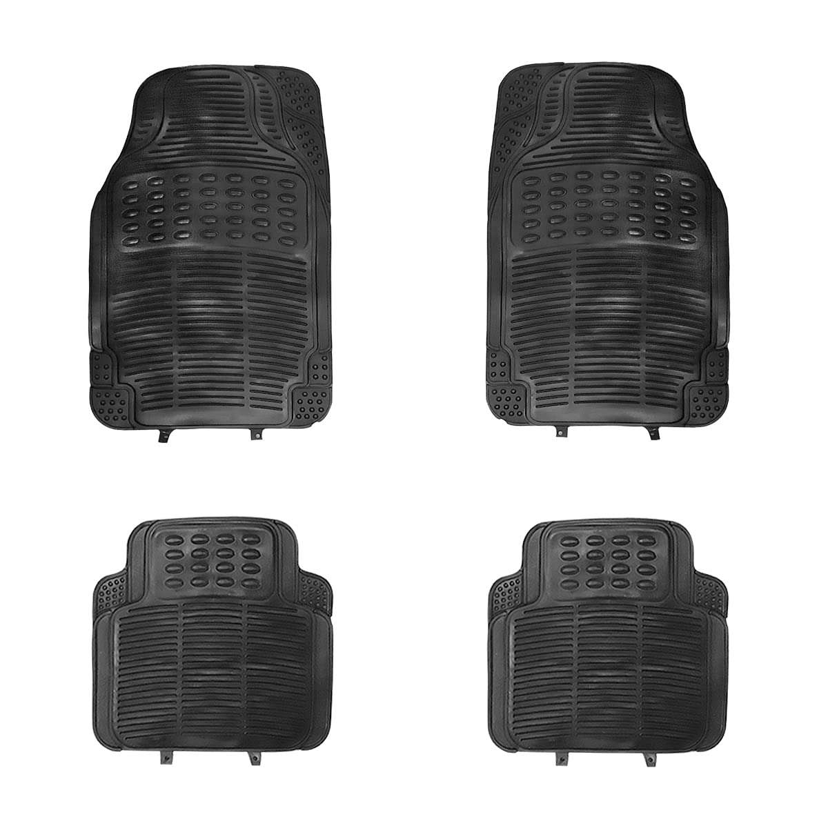 Kingsway Car Floor PVC Foot Mats Universal Use for Honda City, Model Year : 2003 - 2008, Color : Black, Set of 4 Pieces 1