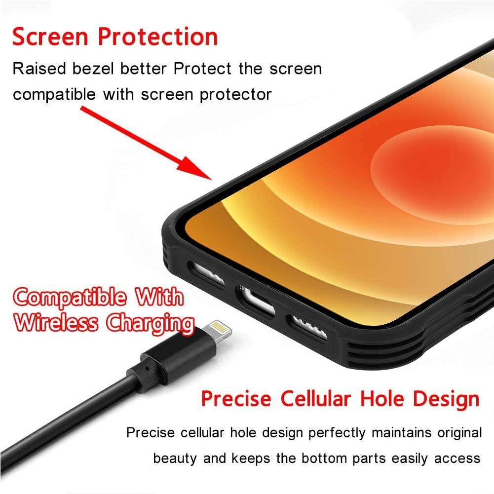 OOK iPhone 12 Mini Case Skull Pattern Anti-Slip Bumper Case Protective Shockproof Cases Phone Cover Compatible for iPhone 12 Mini 6