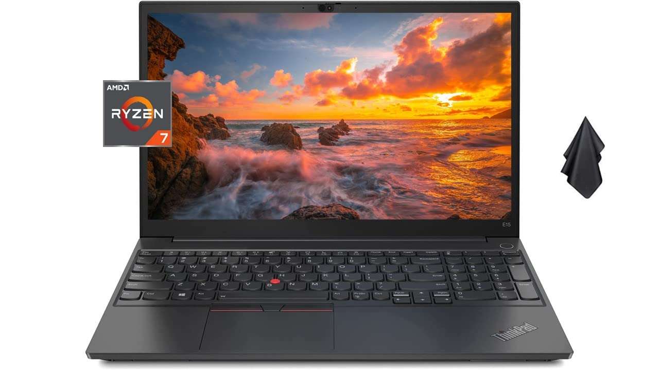 Lenovo ThinkPad E15 Business Laptop, 15.6" FHD IPS Anti-Glare Display, AMD Ryzen 7 5700U(Beat i7-1260U), HDMI, Webcam, WiFi 6, Windows 11 Pro (40GB RAM | 1TB PCIe SSD), Silver 1