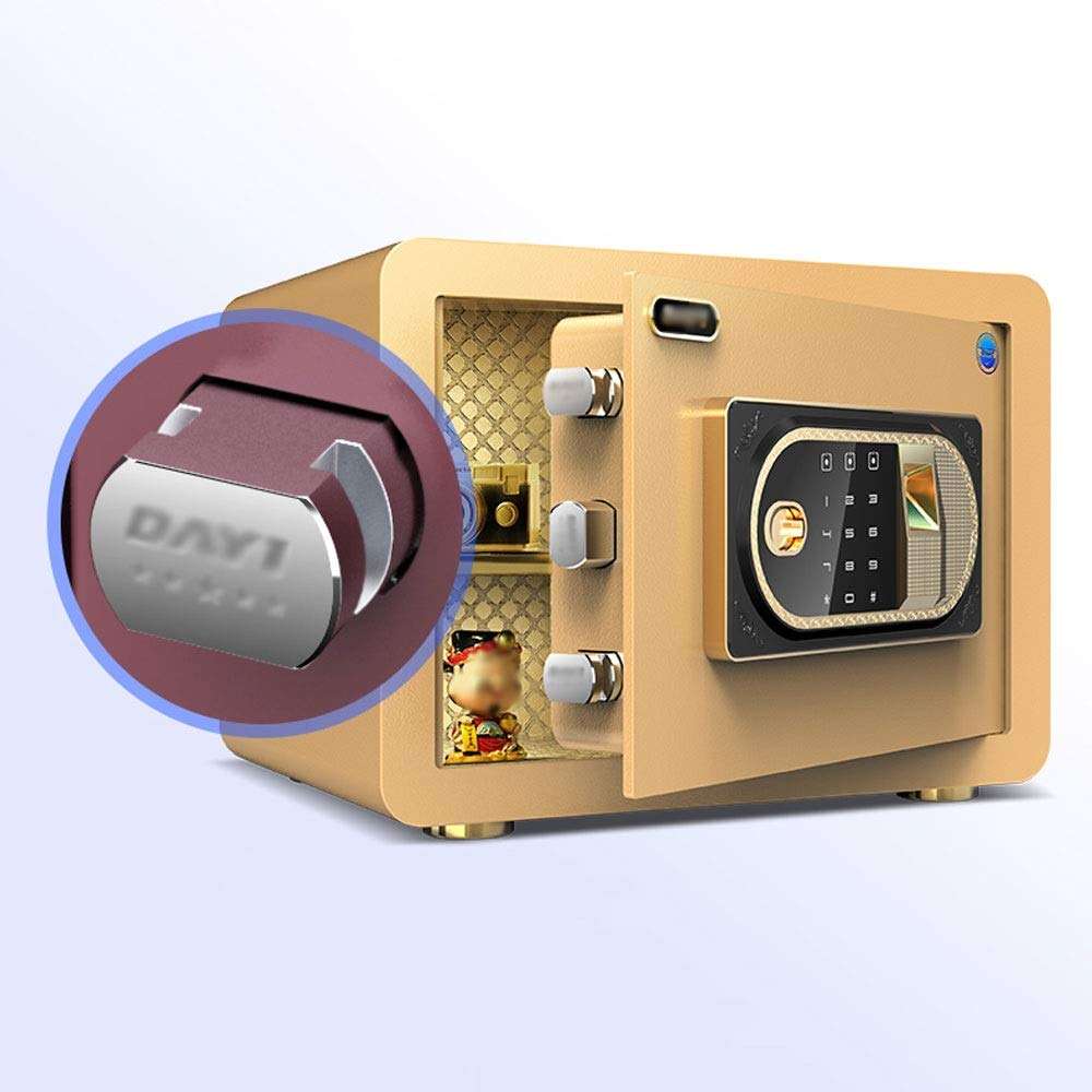 Ma DONG Safety cabinet, 360° intelligent anti-theft metal password fingerprint all steel can be wall-mounted mini safe deposit box, suitable for: office/home/finance, 4 styles available @ 5