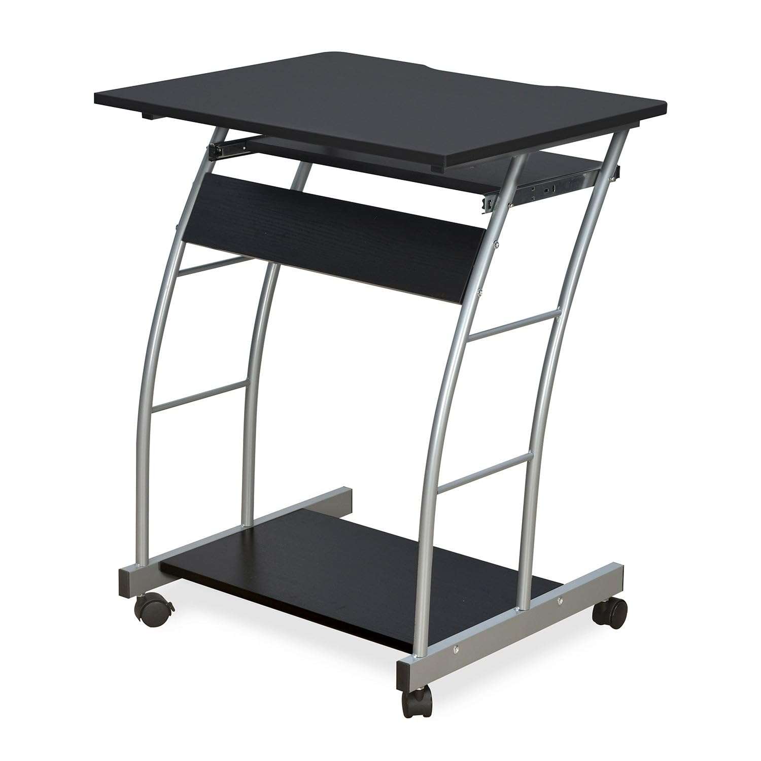 Nilkamal Leo Computer Table|Computer Laptop Table for Home or Office| 1 Year Warranty|Black & Walnut 3