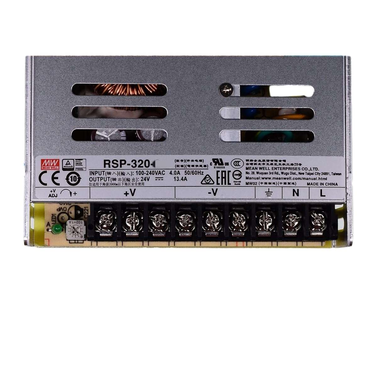 Mean Well RSP 320W Switching Power Supply， RSP-320-24 24V 13.4A 2
