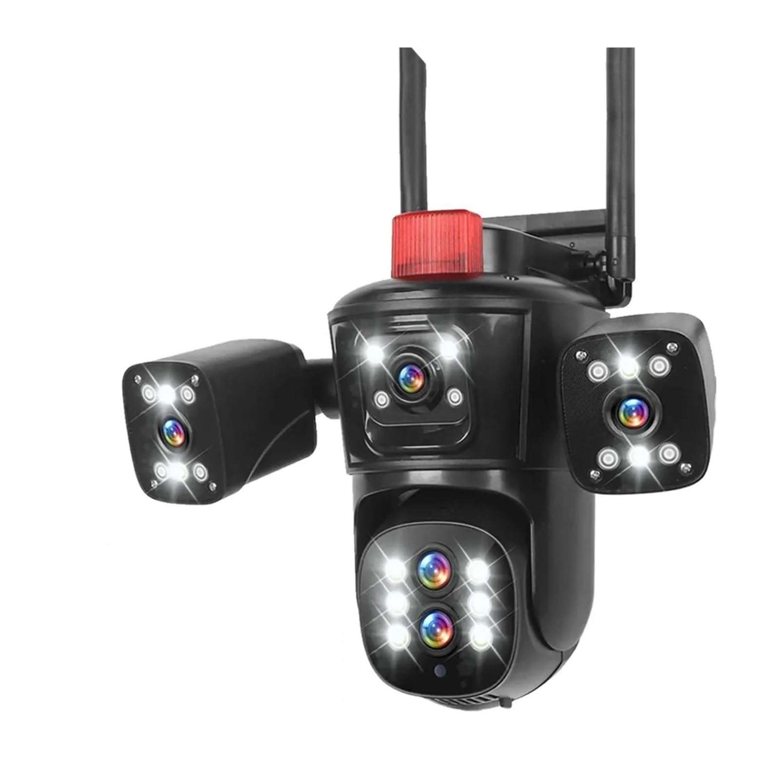 QDVOPHZA 20MP 10K Security Protection Camera WiFi Outdoor 10X Zoom Five Lens Four Screens CCTV Video Surveillance Auto Tracking PTZ Cam(U/K,10K 10XZoom Add 128G) 1