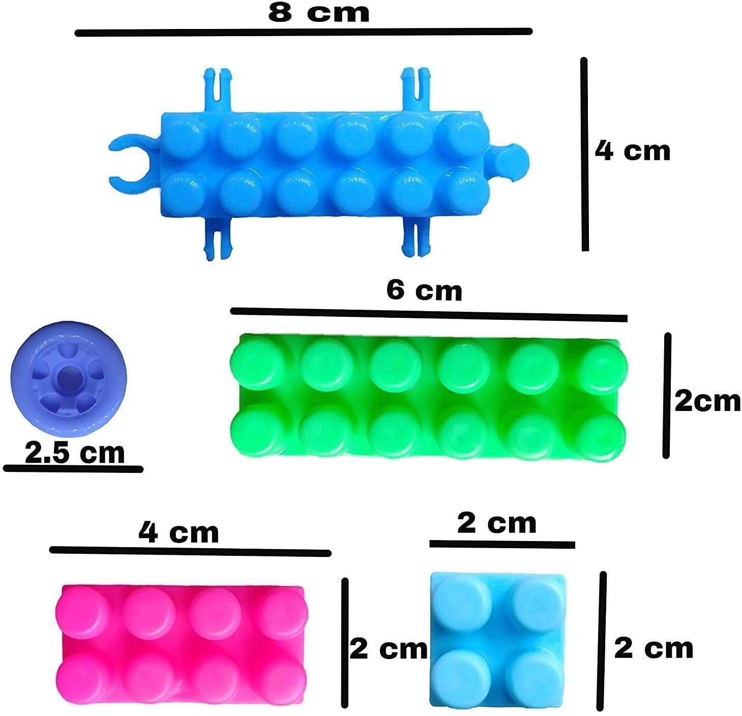 200 Pcs Building Block Toy for Kids Fun, Learning & Smart Activity Train Blocks 4