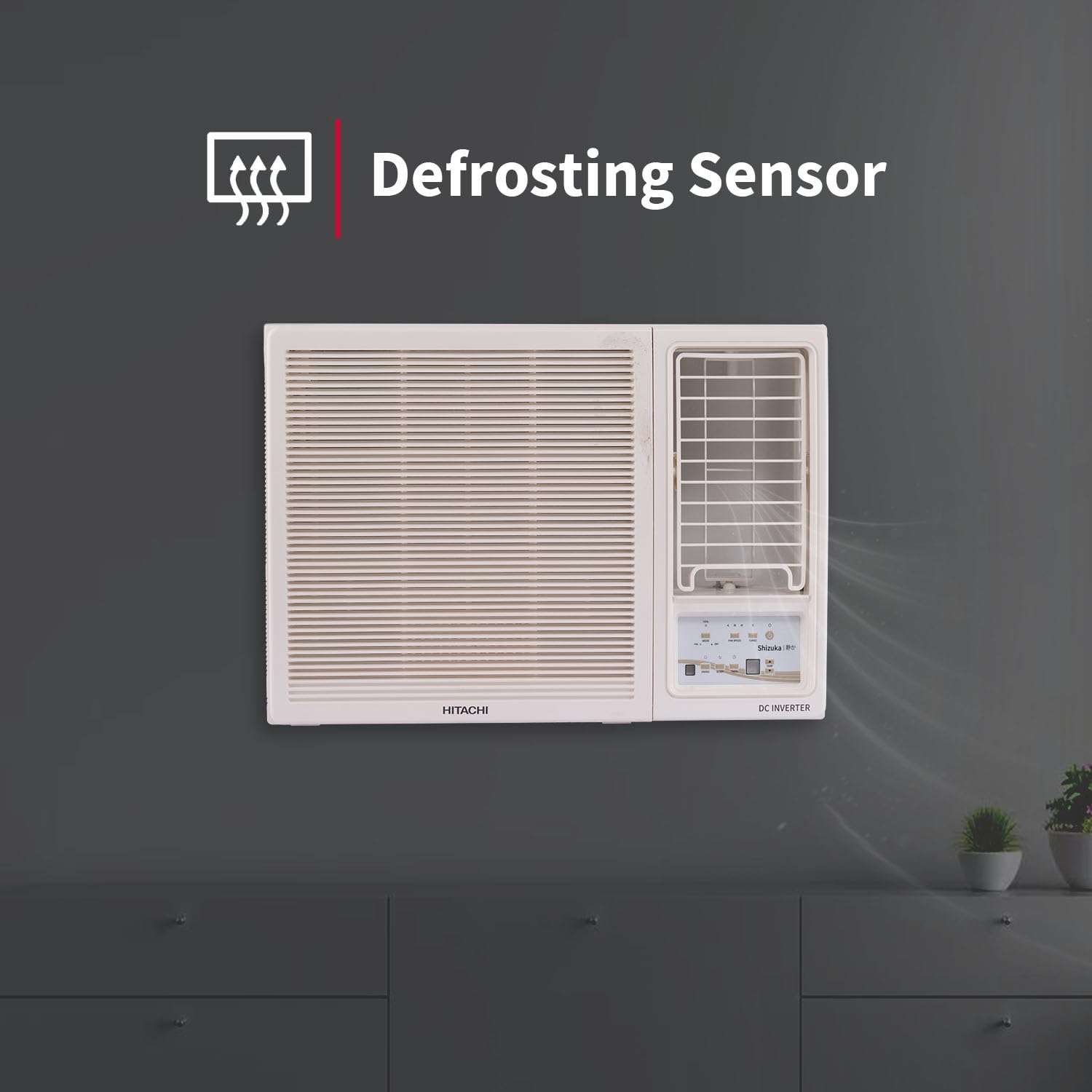 Hitachi 1.5 Ton Class 5 Star, Window Inverter AC (100% Copper, 100% cooling at 43 degree Celsius, RAW518HHEO, White) 4