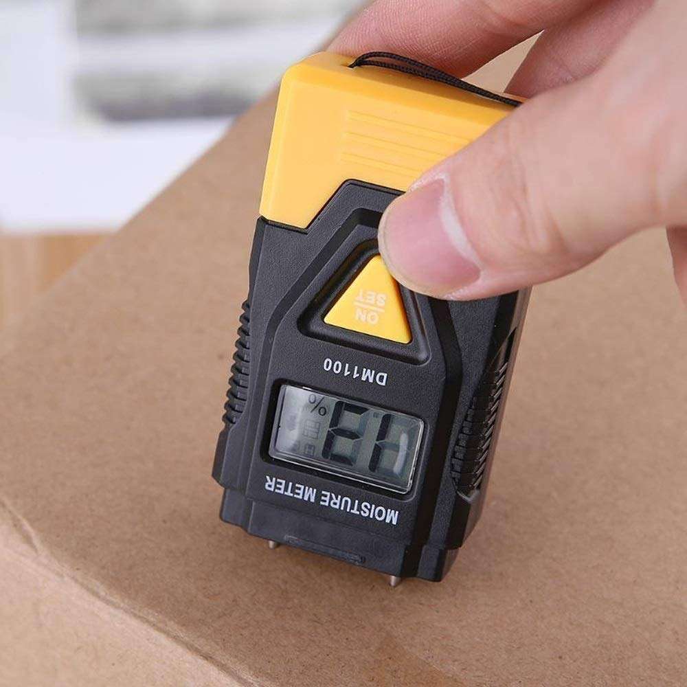 WZCUICAN Moisture Meters 3in1 Digital Wood Moisture Meter Sawn Timber Humidity Tester Thermometer 5