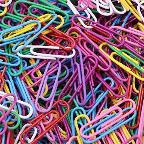 Unique Print Gem U Paper Clips, Gem Clips for Office, Home, Schools (Multi Colour) - 200 Clips 1