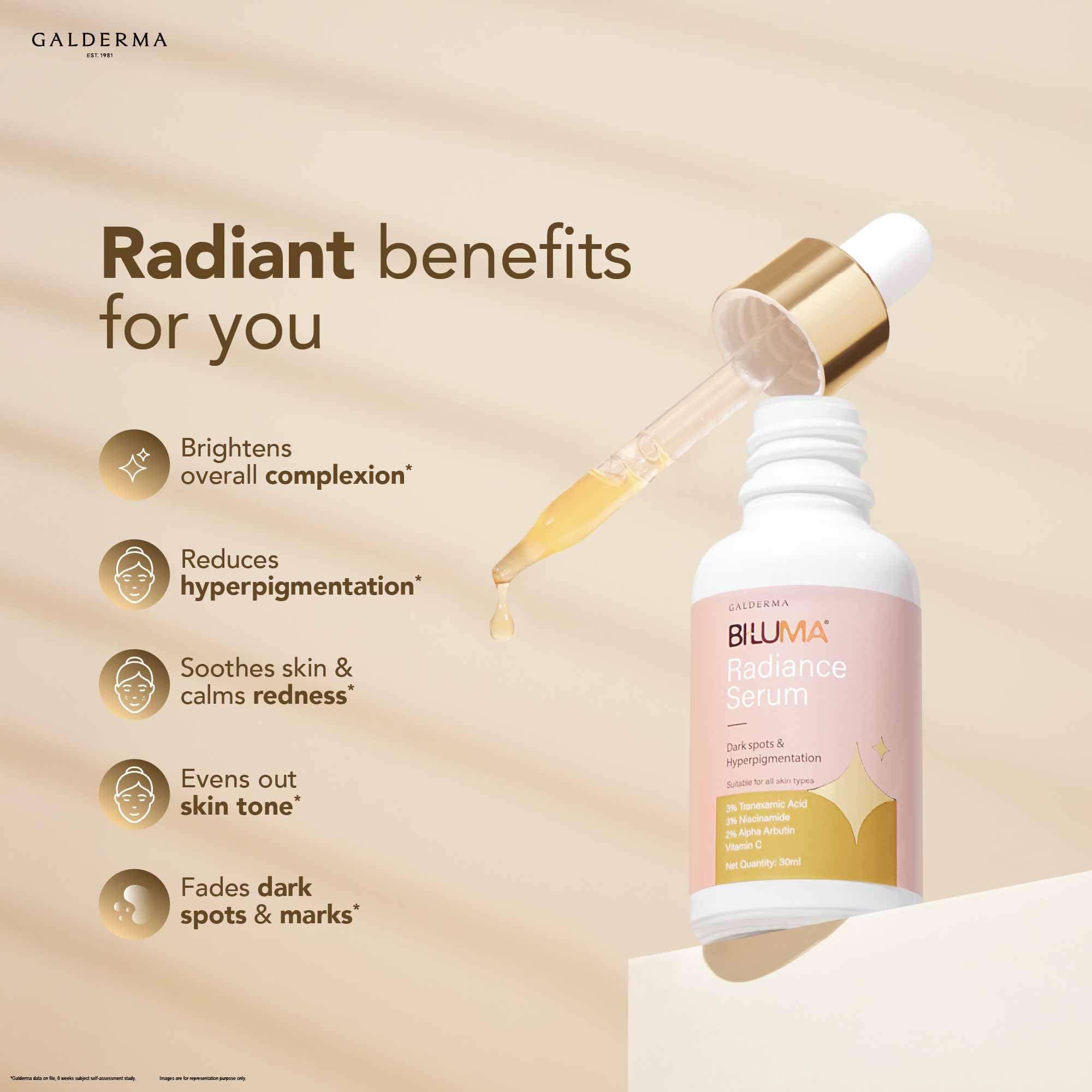 Biluma Radiance Serum 30ml – Skin Brightening & Dark Spot Correcting Face Serum with Tranexamic Acid, Niacinamide, Vitamin C & Alpha-Arbutin – Evens Skin Tone, Fades Pigmentation & Boosts Glow 5