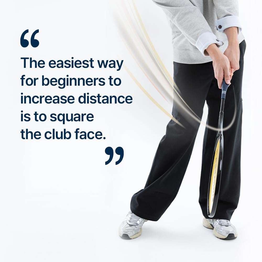 EIGHTEEN H Distance Racket Golf Swing Trainer Racket-Shaped Square Alignment Stick Lightweight Training Aid for Indoor Practice Equipment 4