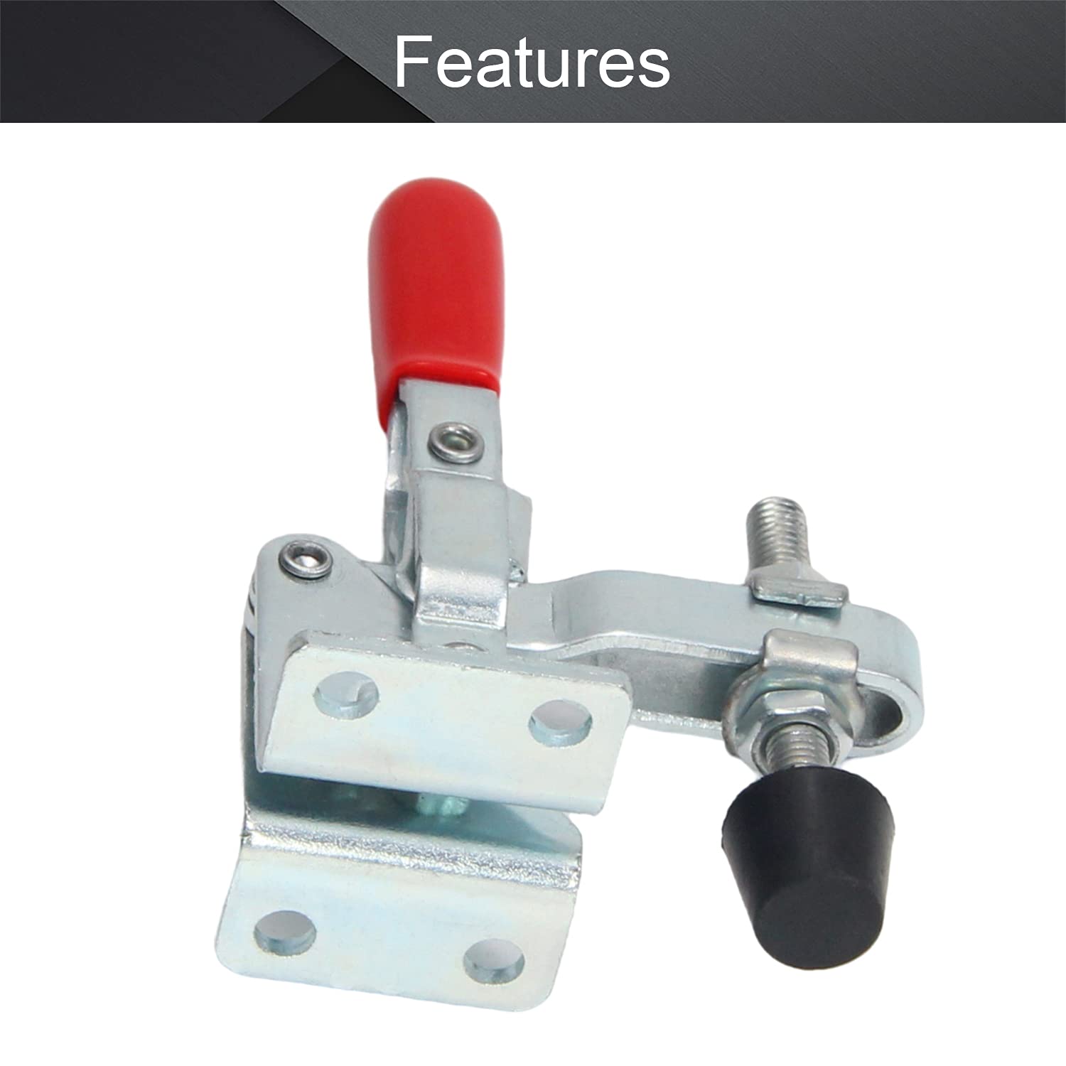 Utoolmart Hand Tool Vertical Toggle Clamp GH-101-A Quick Release Clamp 50kg Holding Capacity Adjustable Toggle Clamp 5 Pcs 5