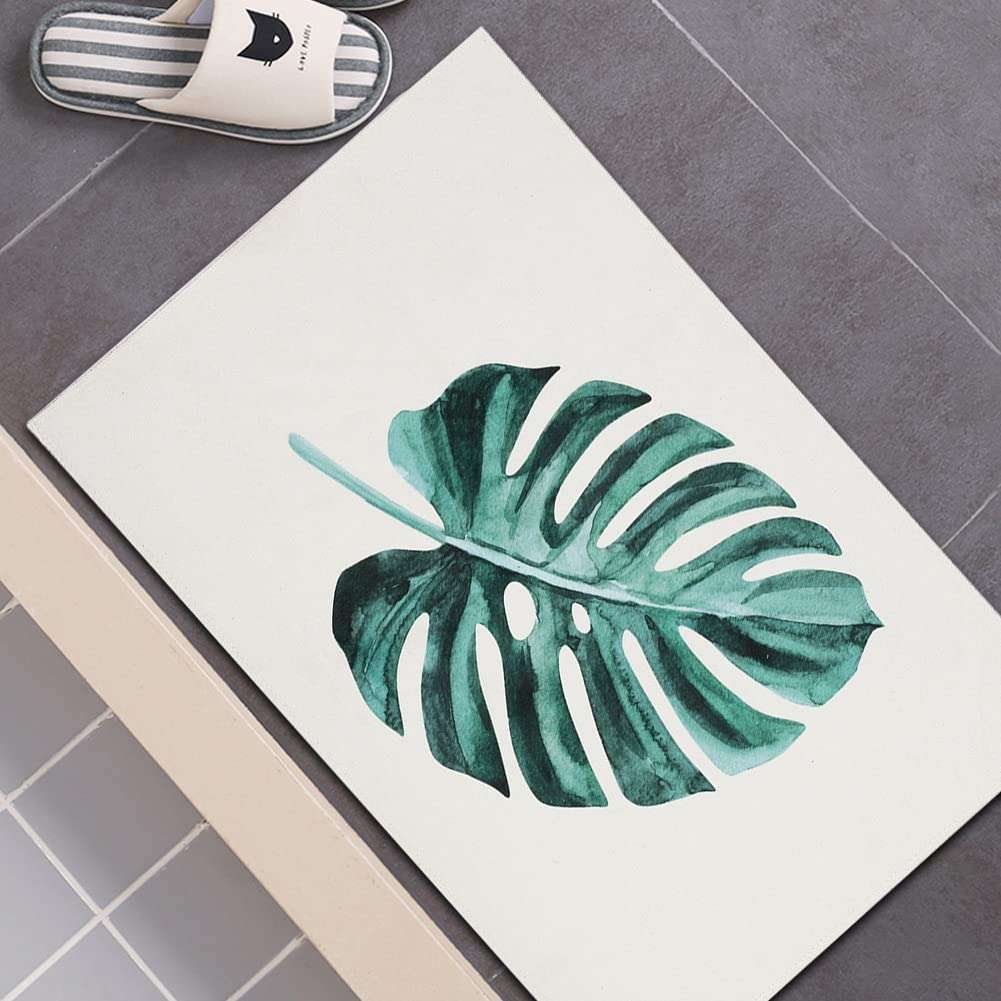 Non Slip Mat, Super Absorbent Washable Front Door Mat Bathroom Rug for Drying for Bathroom Bedroom, Kitchen 4