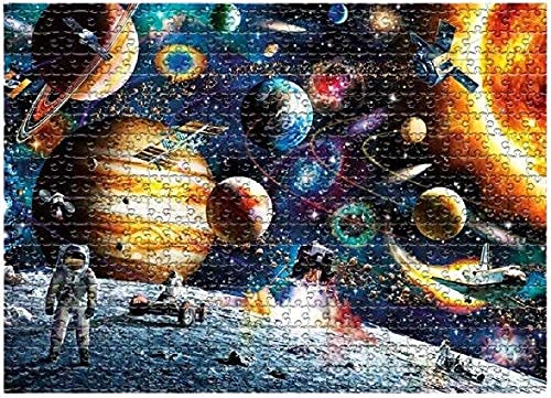 Static Spot Outer Space Puzzle - 1000-Piece Jigsaw Puzzles for Adults & Kids - Planets, Galaxy, Astronomy Design - Precision-Cut Board Pieces - Fun Mind Activity for Family, Friends - 27.56x19.69-Inch